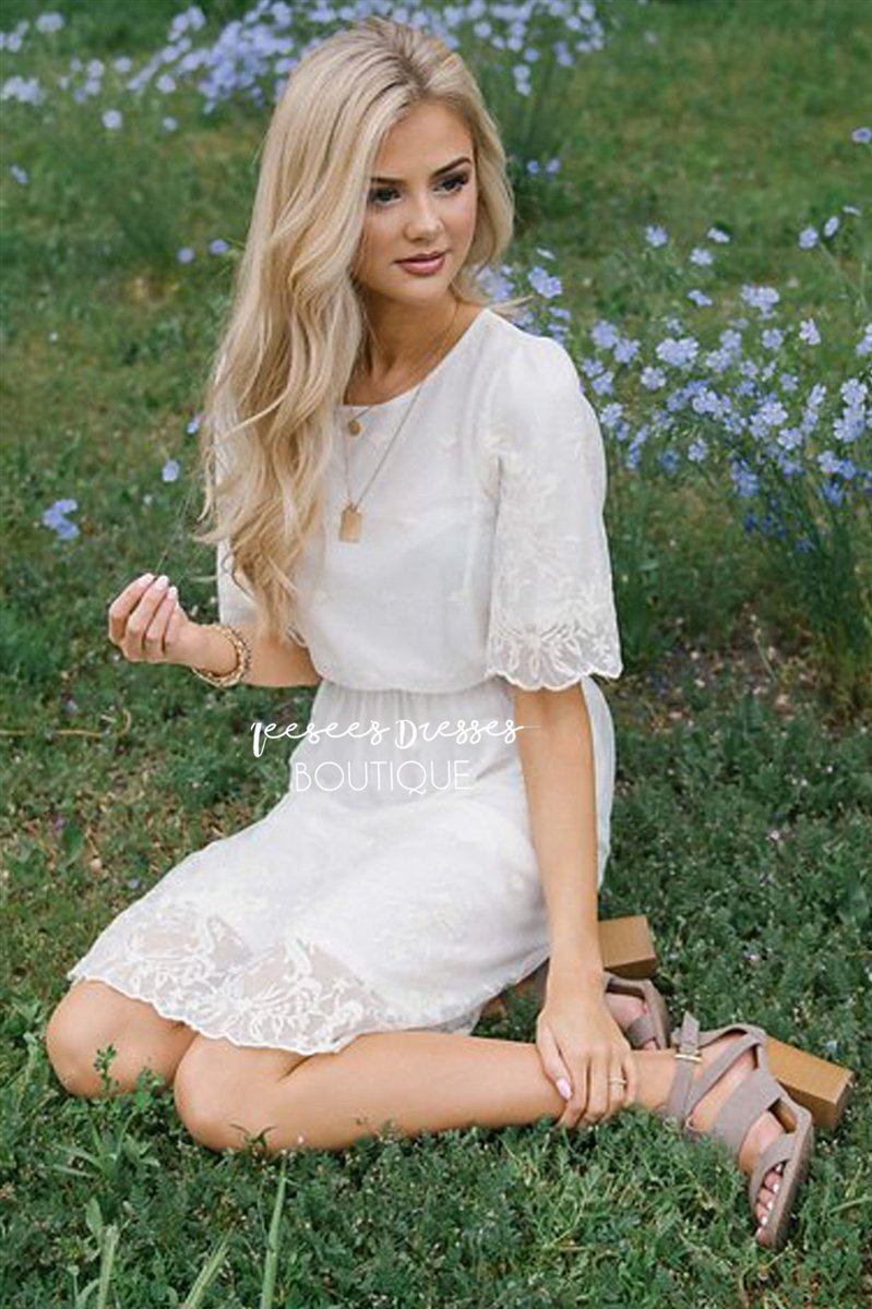 The Gracie Modest Dresses vendor-unknown S Ivory 