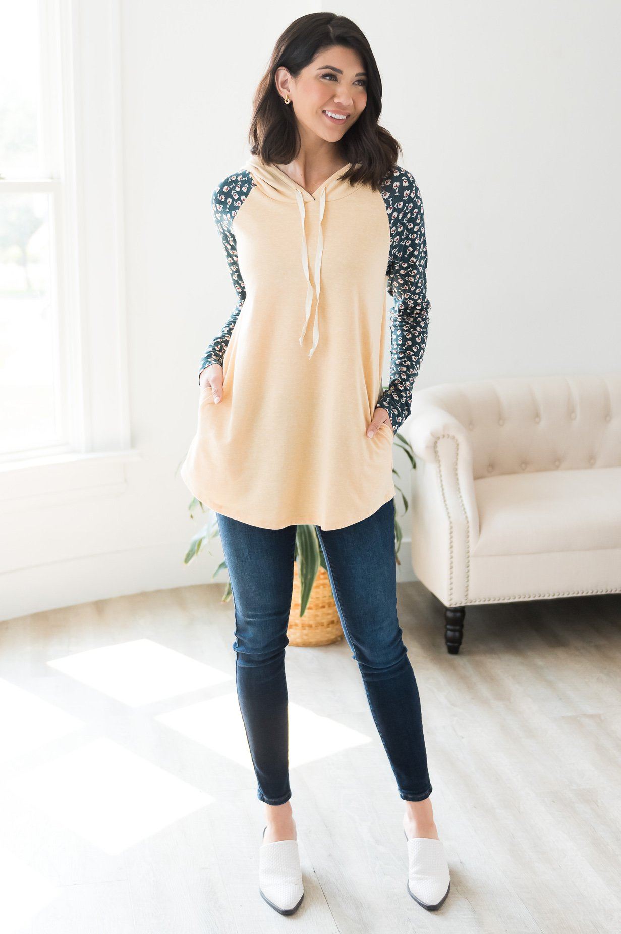 Fall Garden Modest Hoodie 0865 Modest Dresses vendor-unknown 