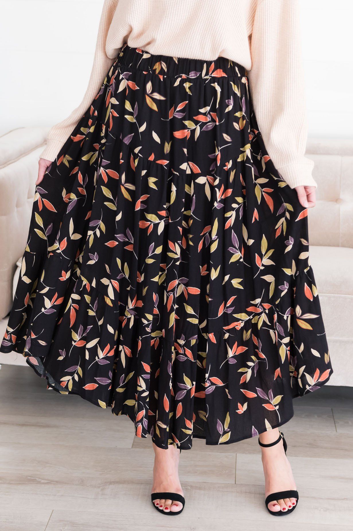 Leaves Are Changing Modest Skirt Skirts vendor-unknown 