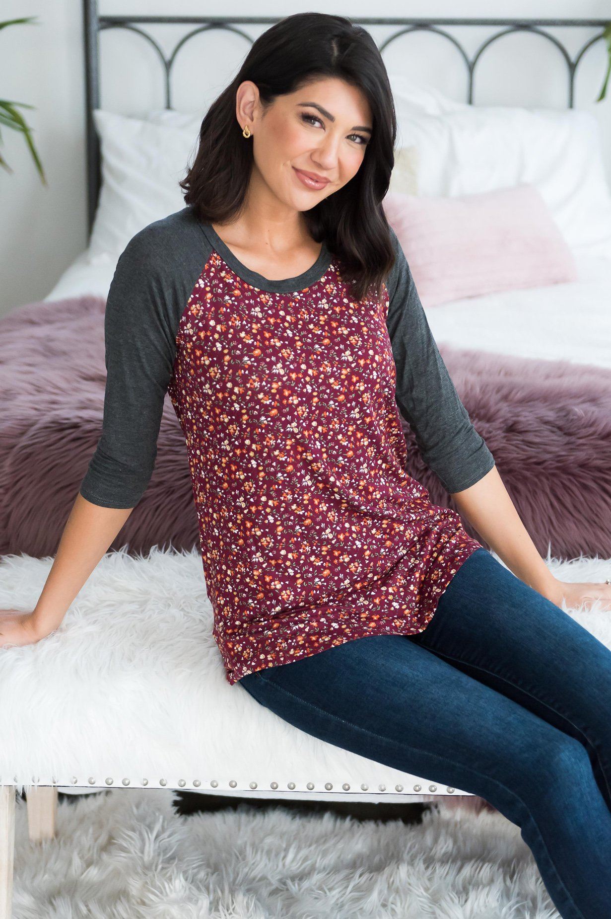 Meet Me There Modest Baseball Tee 0968 Modest Dresses vendor-unknown 