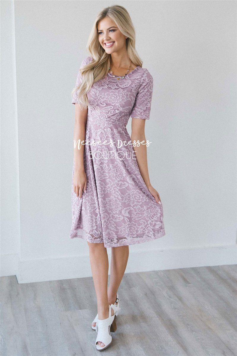 The Stella Modest Dresses vendor-unknown XS Dusty Lilac 