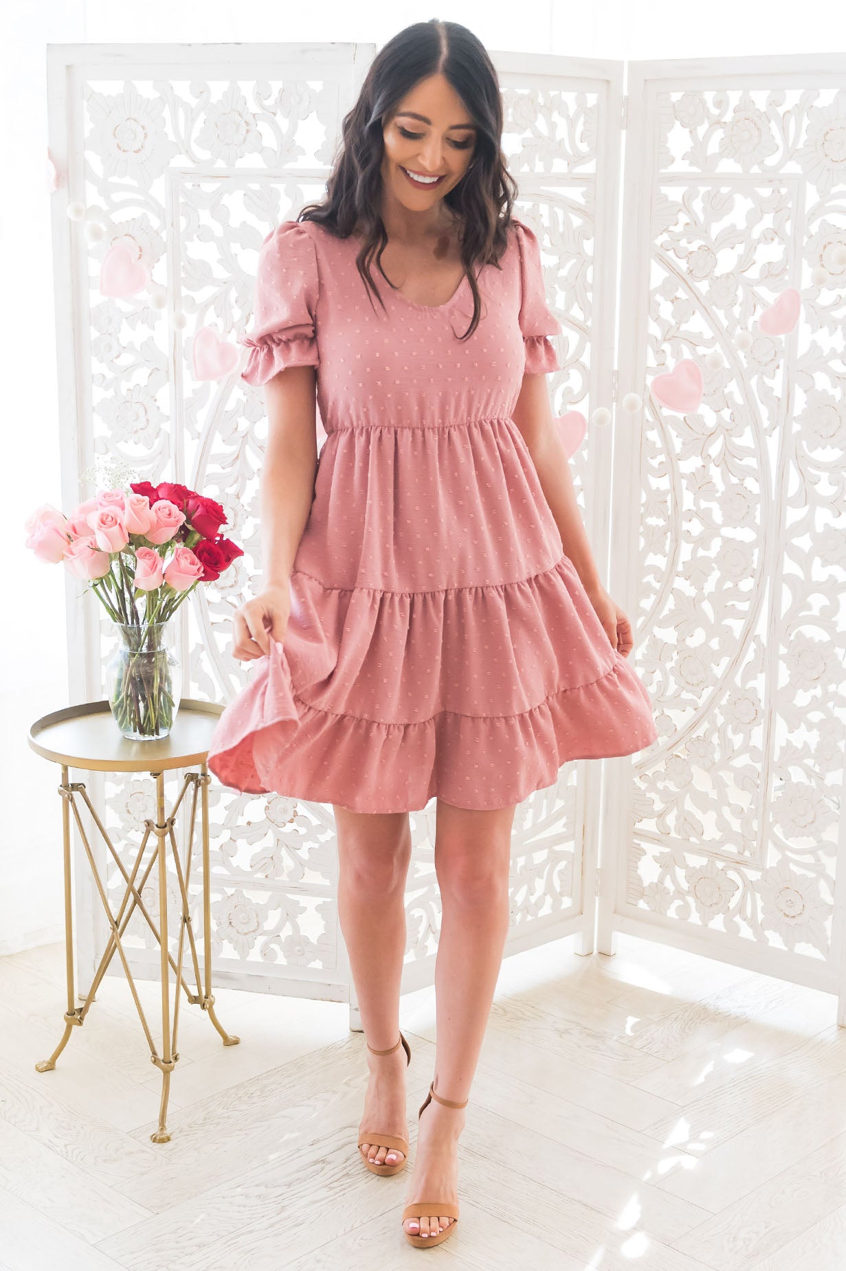 The Bayla Swiss Dot Modest Dresses vendor-unknown 