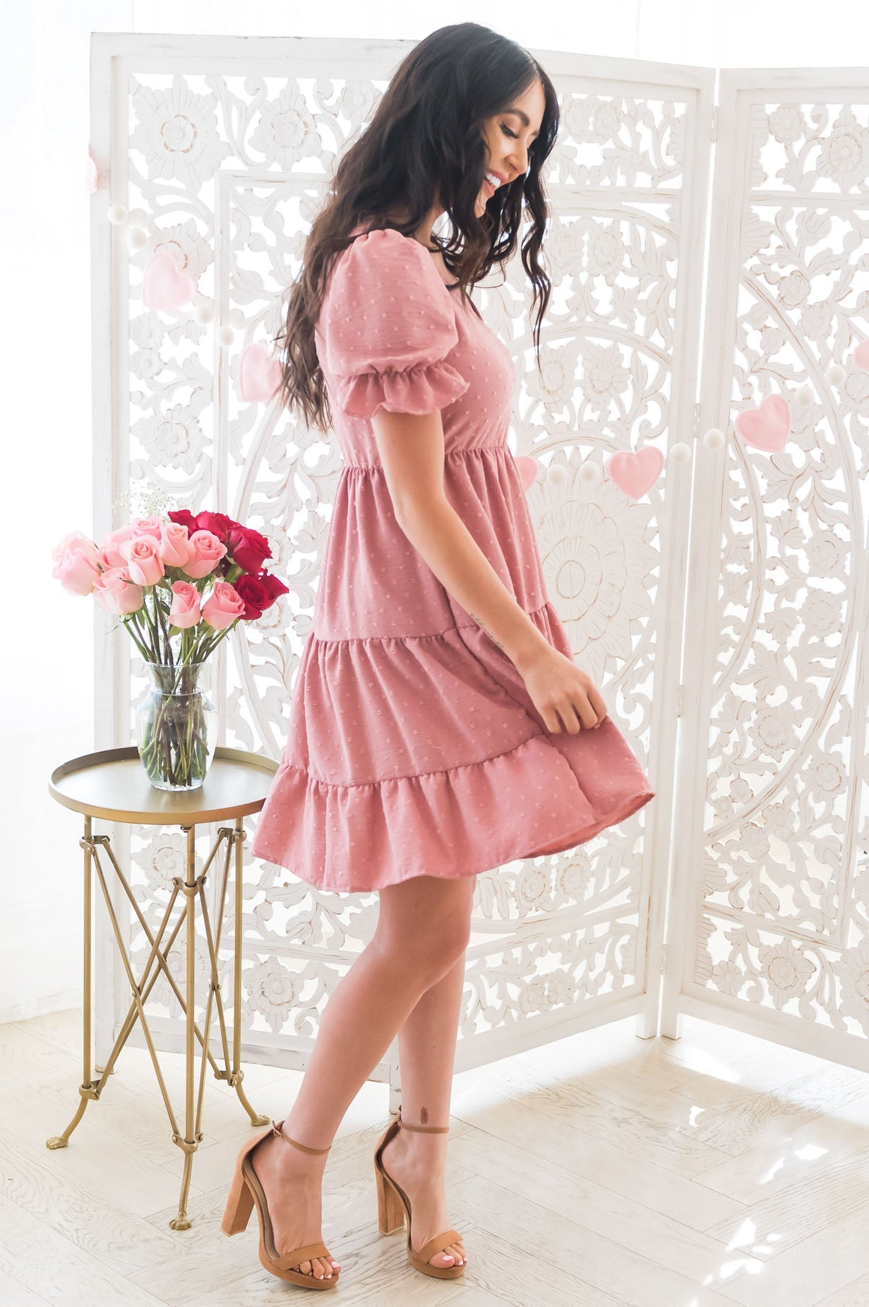 The Bayla Swiss Dot Modest Dresses vendor-unknown 