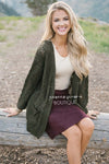 Over Sized Crochet Knit Cardigan Tops vendor-unknown