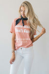 Lake Hair Don't Care Top Tops vendor-unknown Faded Peach S