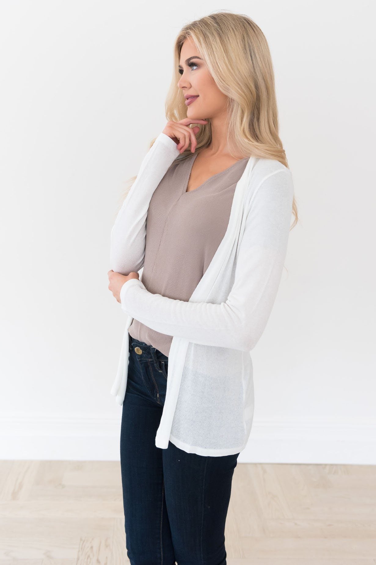 Bundled By Joy Modest Cardigan Tops vendor-unknown 