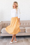 Stay Casual Striped Modest Skirt Skirts vendor-unknown
