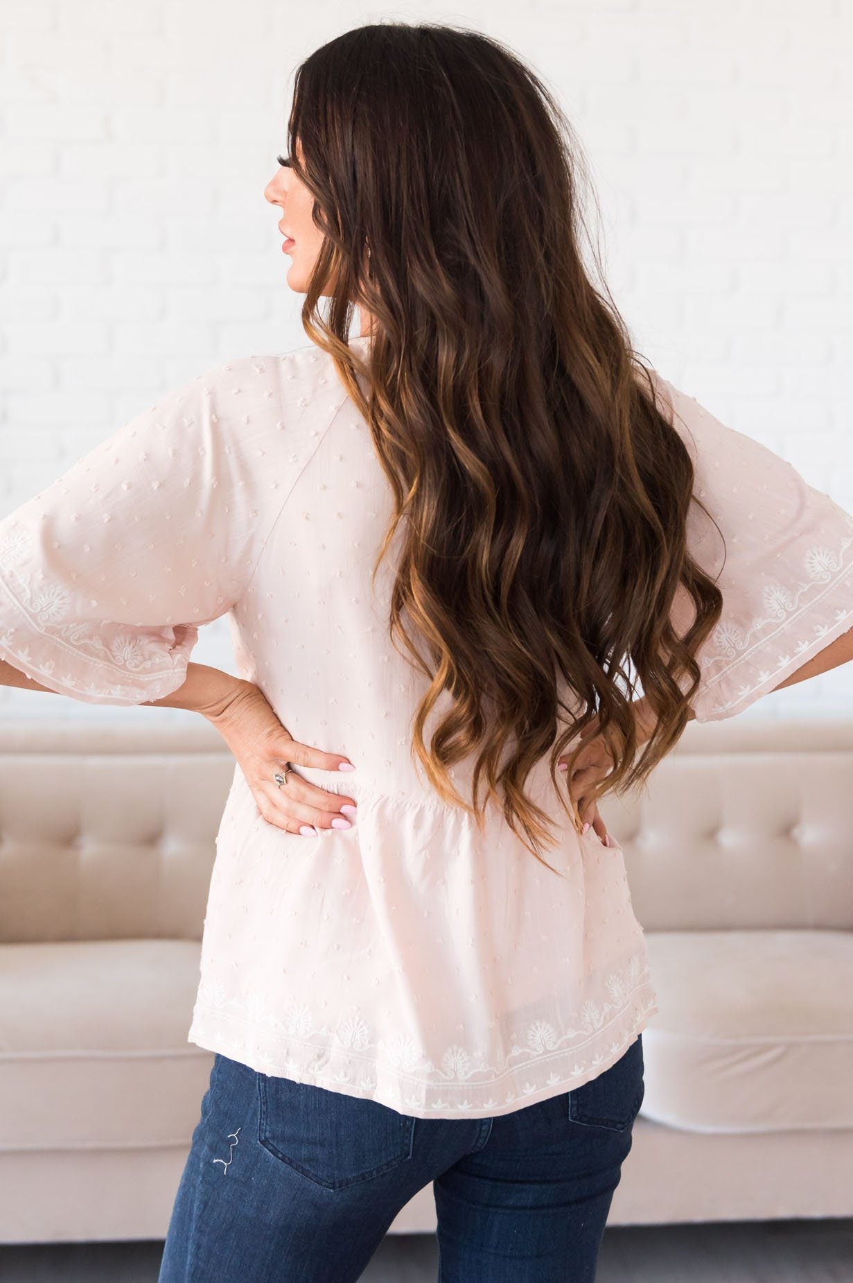 Made With Love Modest Blouse Tops vendor-unknown 