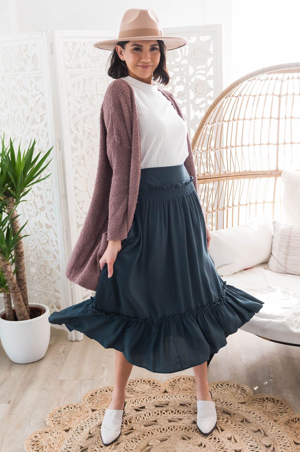 Swept Away Modest Skirt Skirts vendor-unknown 