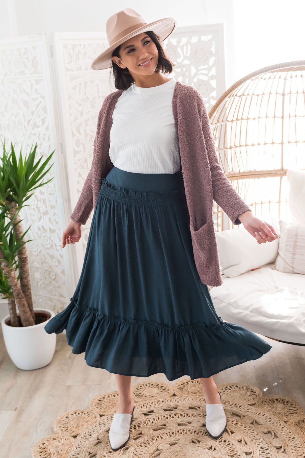 Swept Away Modest Skirt Skirts vendor-unknown 