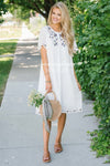The Wendee Modest Dresses vendor-unknown Ivory S