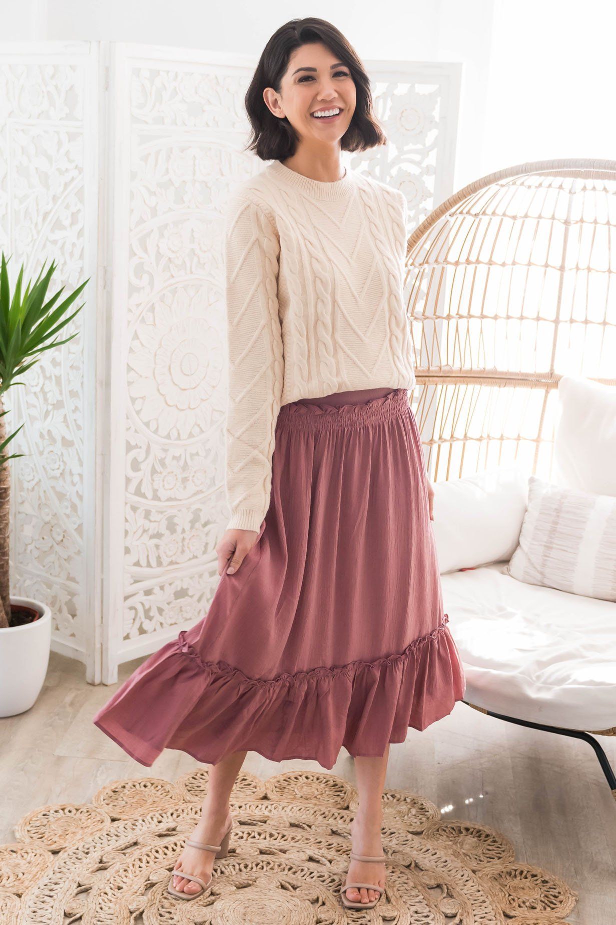 Swept Away Modest Skirt Skirts vendor-unknown 