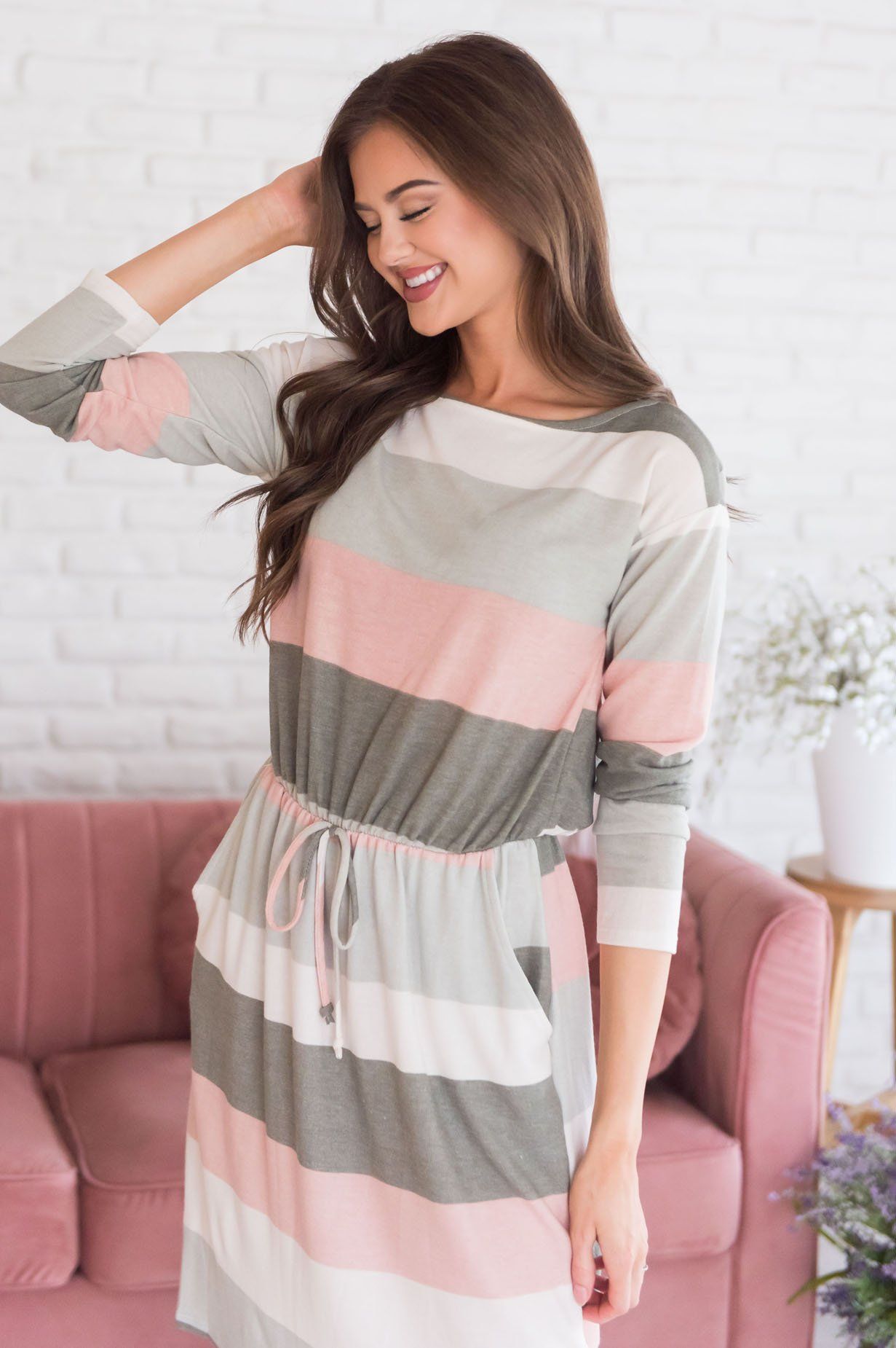 The Long Sleeve Kia Modest Dresses vendor-unknown 