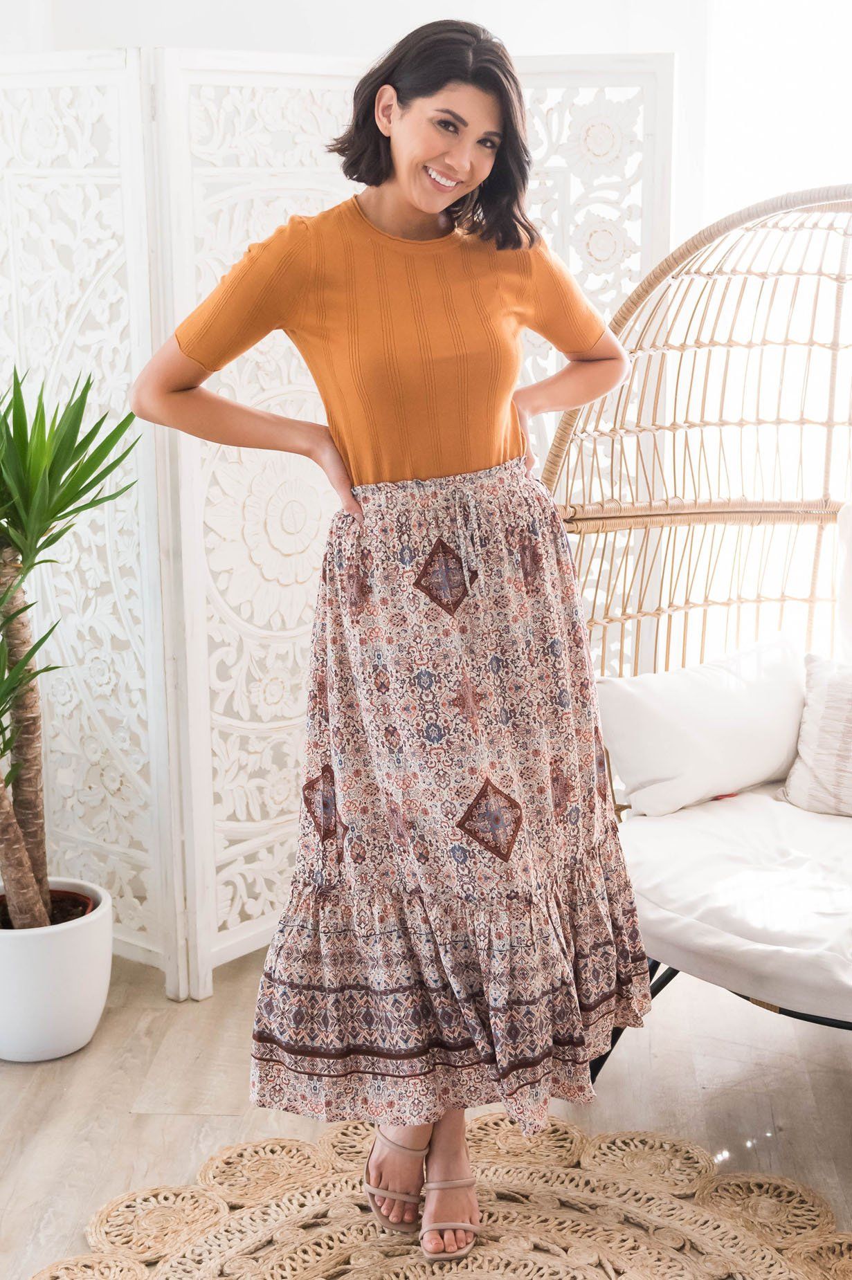 On An Adventure Modest Skirt Skirts vendor-unknown 