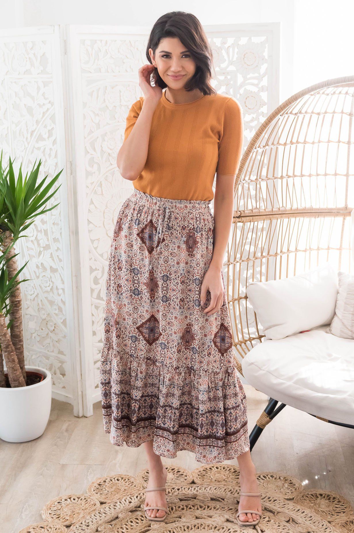 On An Adventure Modest Skirt Skirts vendor-unknown 