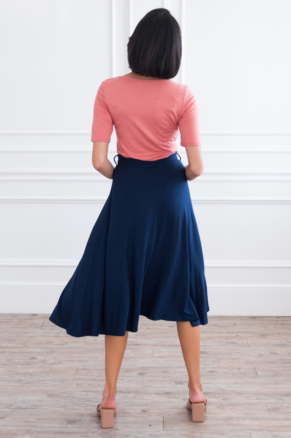 Autumn is calling Modest Tie Waist Skirt NeeSee's Dresses 