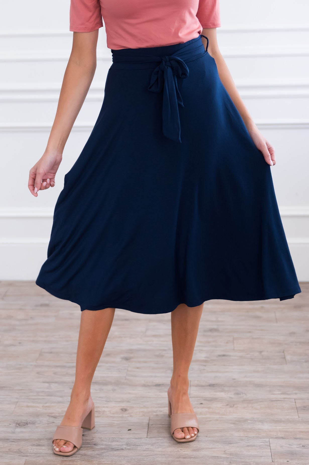 Autumn is calling Modest Tie Waist Skirt NeeSee's Dresses 