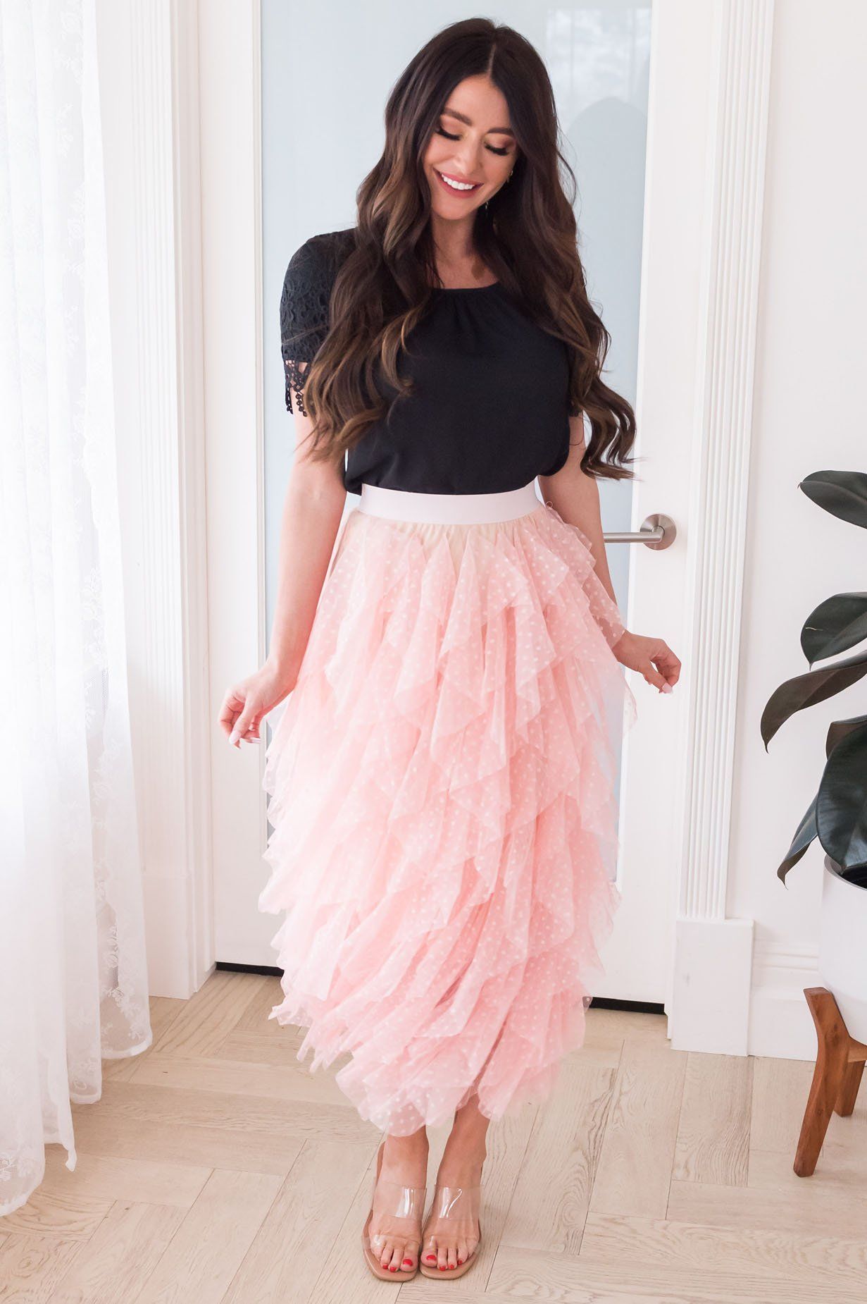 Polka Dot Party Tulle Skirt Skirts vendor-unknown 