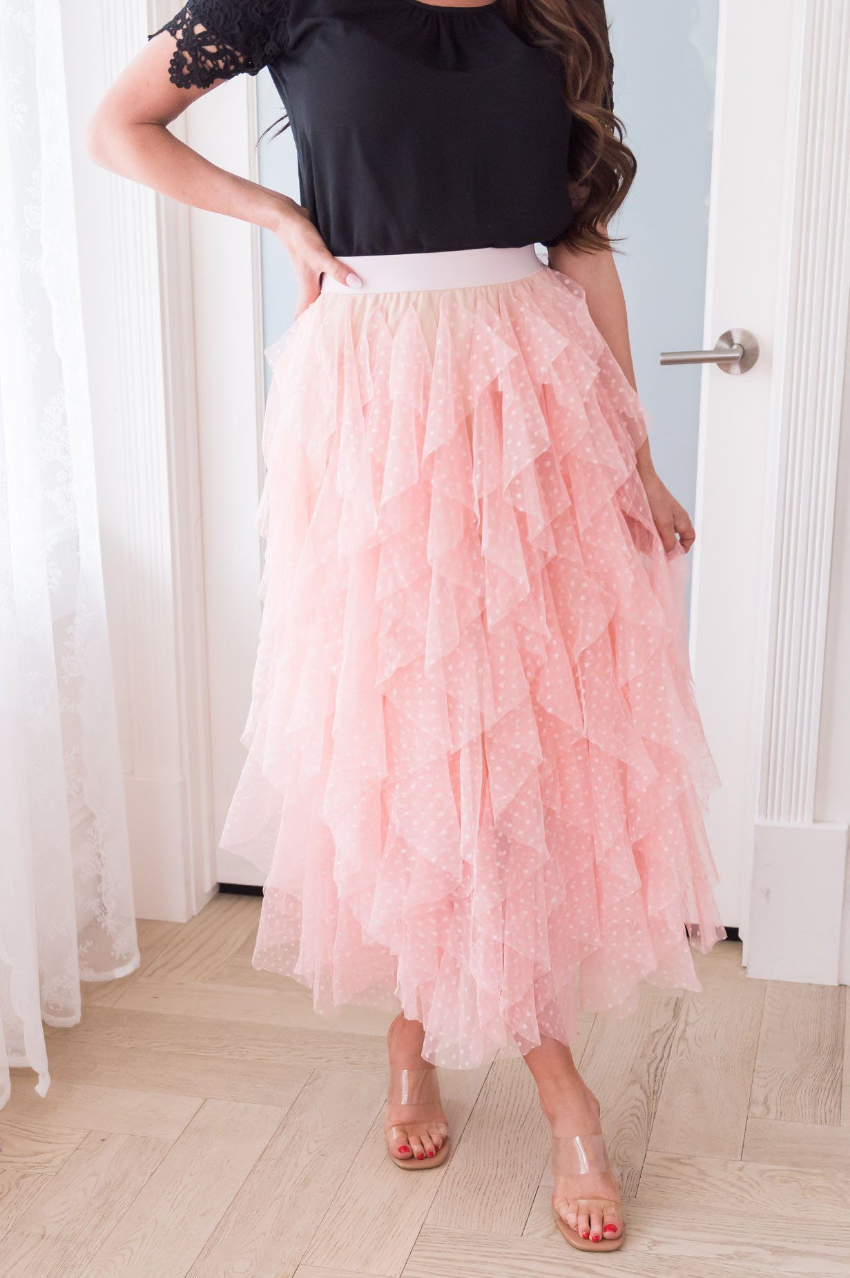 Polka Dot Party Tulle Skirt Skirts vendor-unknown 