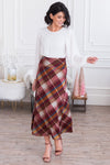 Forever Faithful Modest Plaid Maxi Skirt Skirts vendor-unknown