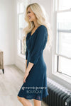 Ready for Spring Navy Dress Modest Dresses vendor-unknown