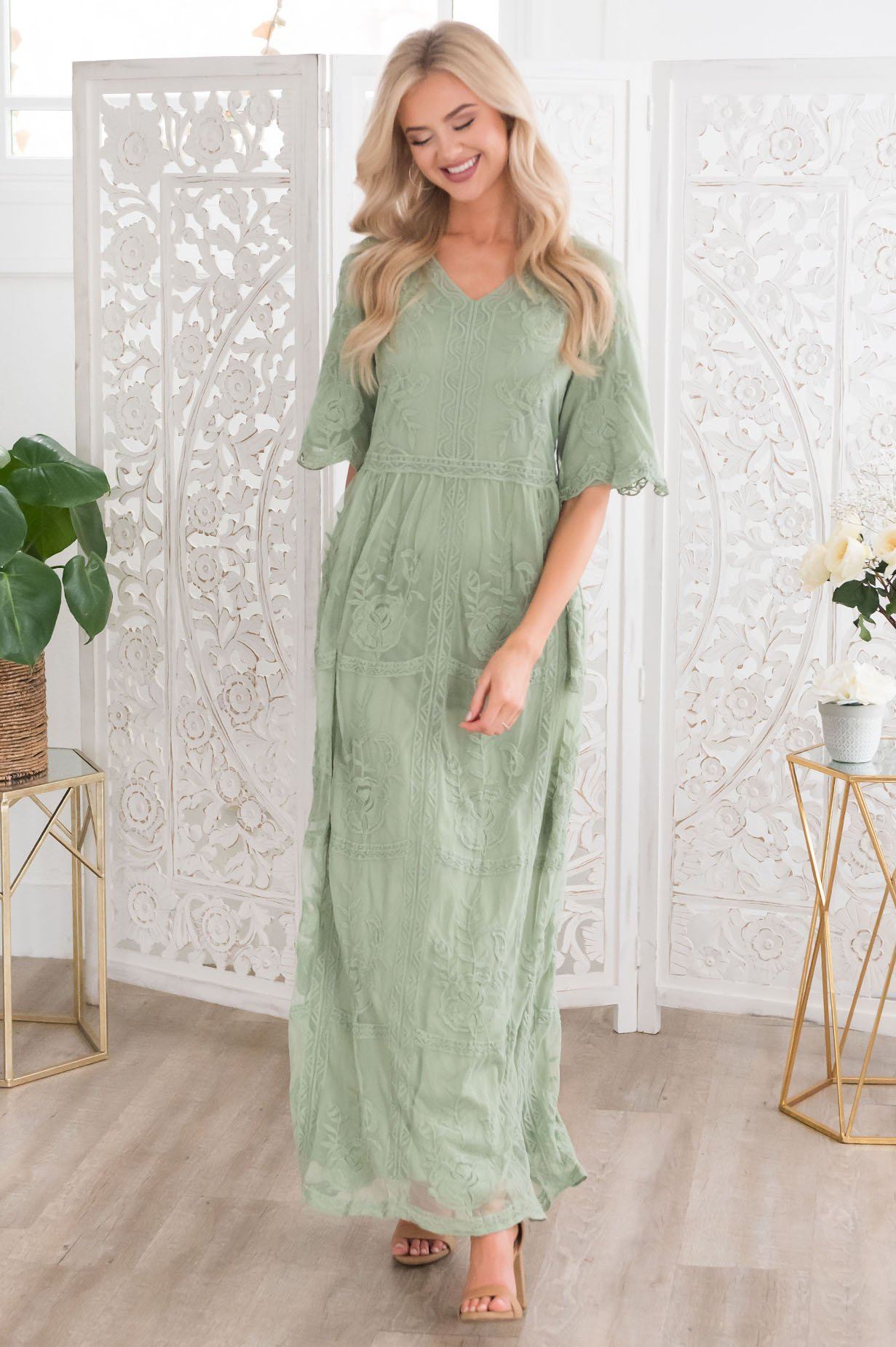 The Lexi Boho Maxi Dress Modest Dresses vendor-unknown 
