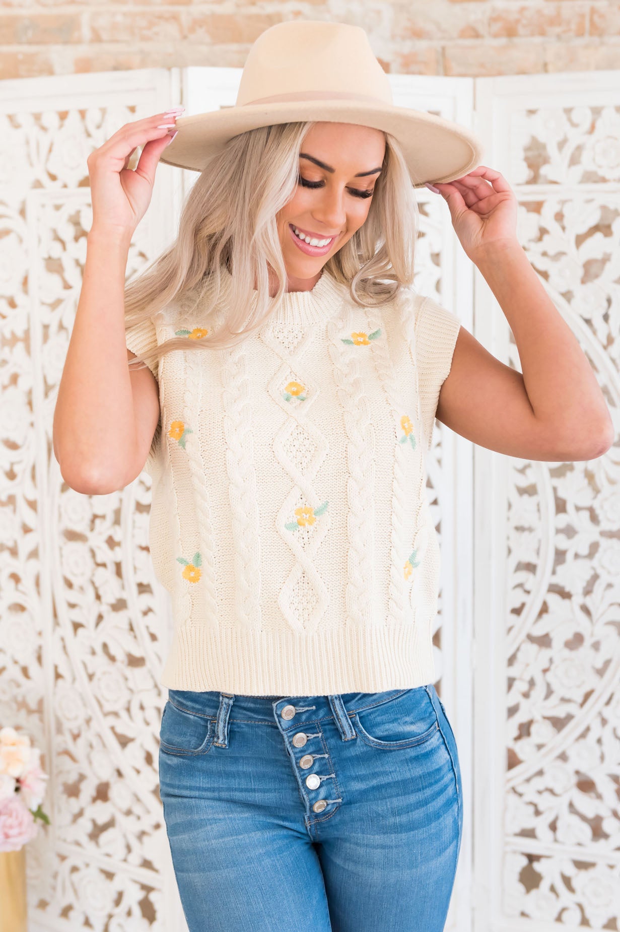 Picnicking In The Park Modest Sweater Modest Dresses vendor-unknown 