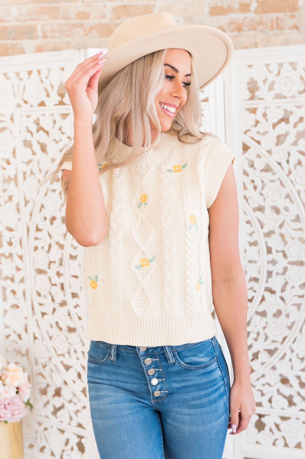 Picnicking In The Park Modest Sweater Modest Dresses vendor-unknown 