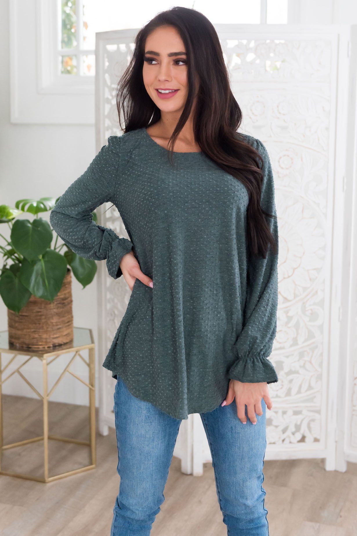 Dare To Be You Modest Top Tops vendor-unknown 