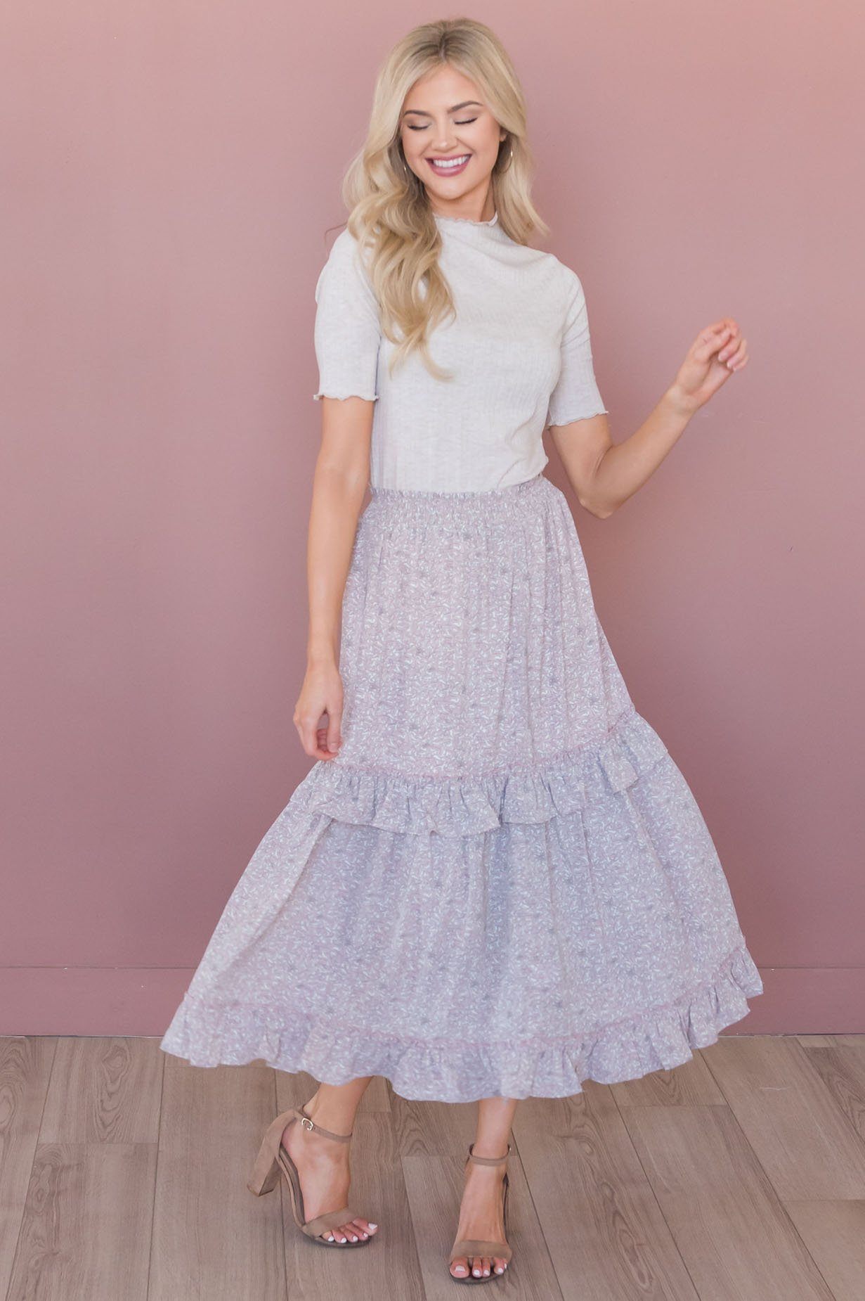 Delightful Day Modest Skirt Skirts vendor-unknown 