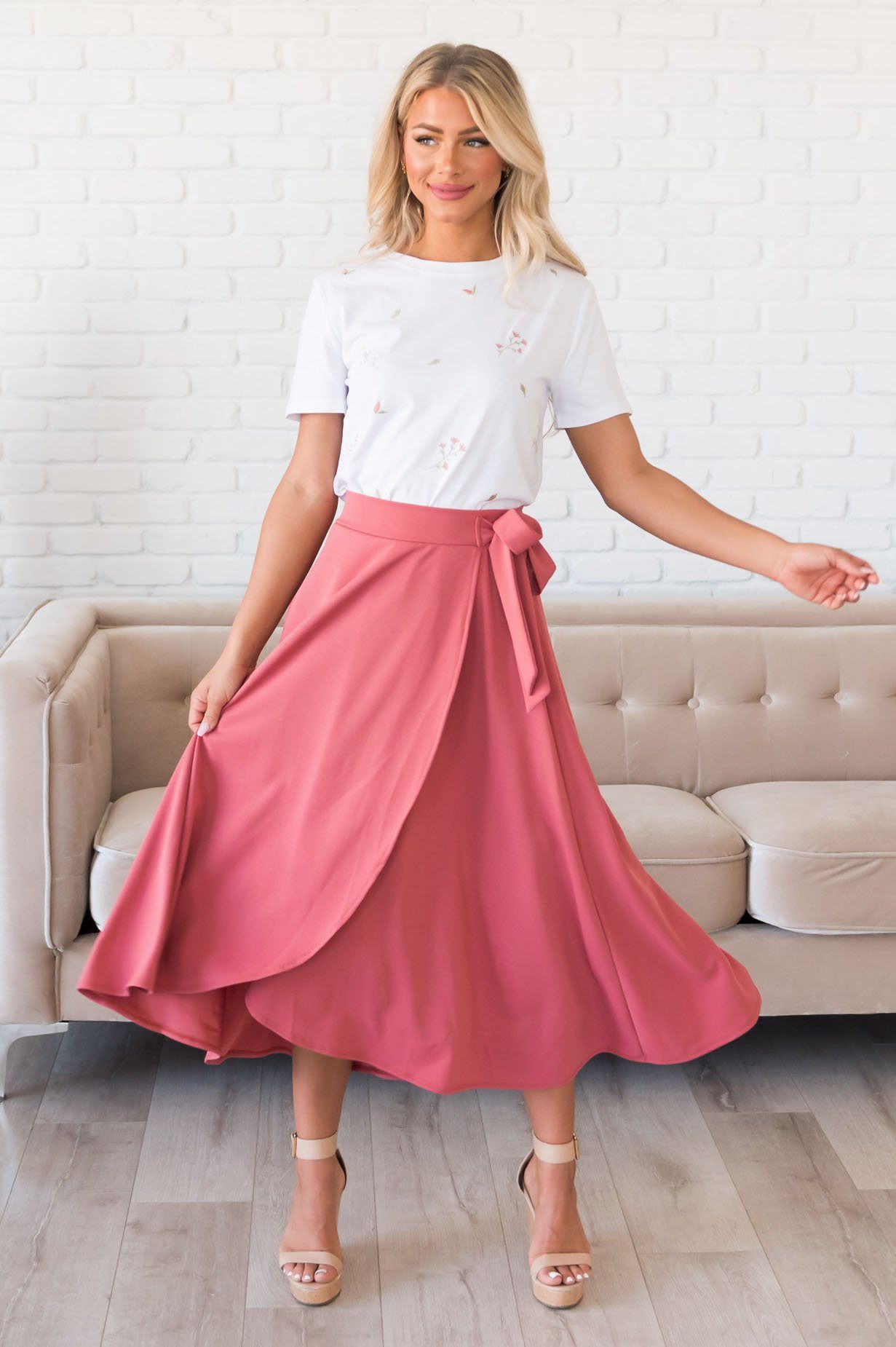 Stand By Our Love Modest Circle Skirt Modest Dresses vendor-unknown 