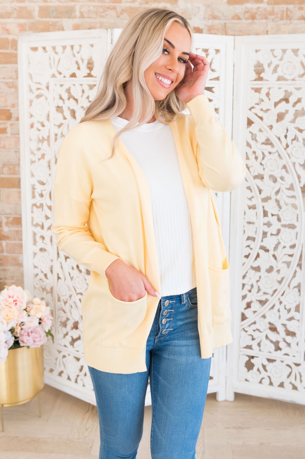 Spring Showers Ahead Modest Cardigan Modest Dresses vendor-unknown 