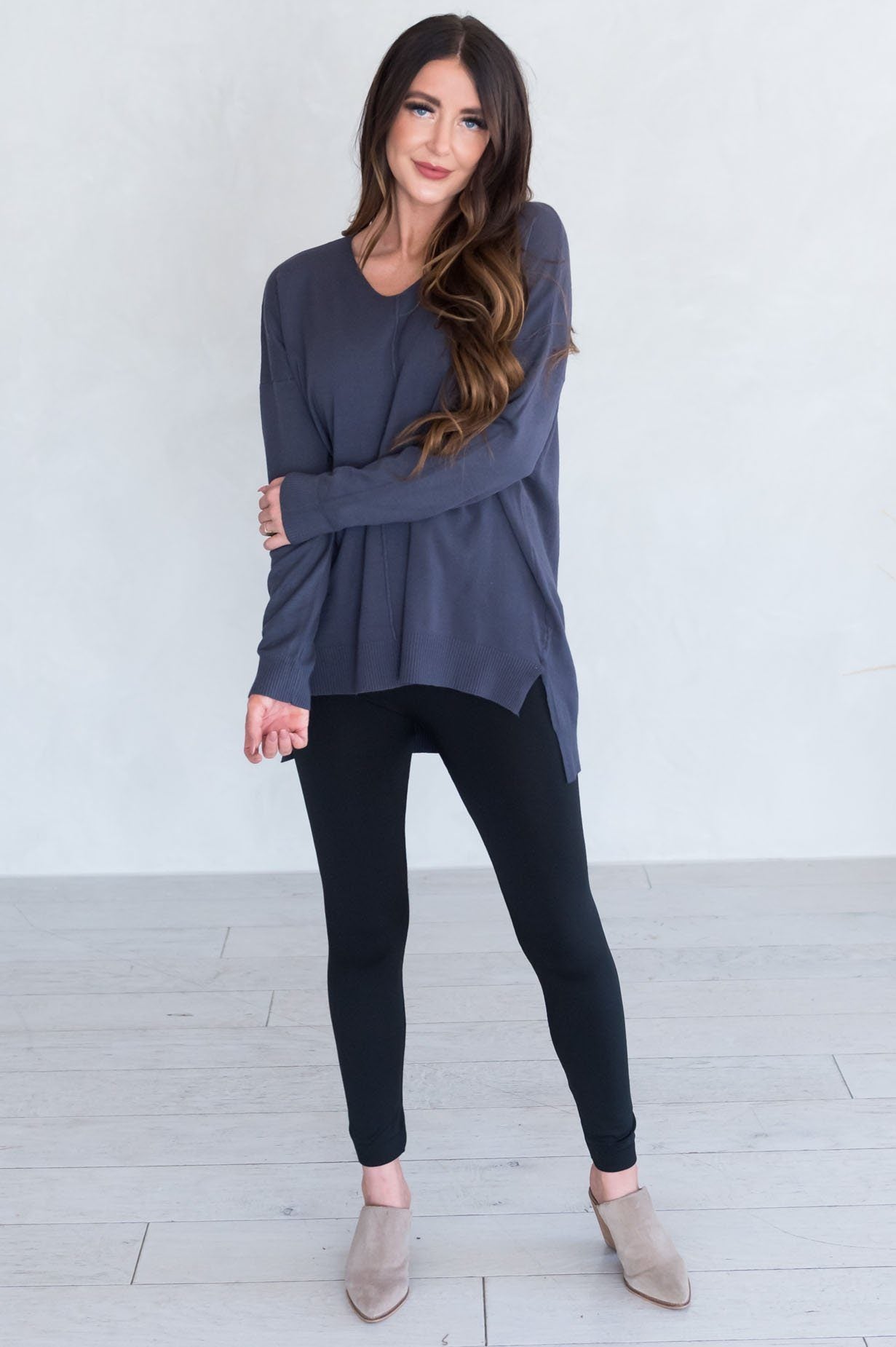 Harvest Season Modest Sweater Tops vendor-unknown 