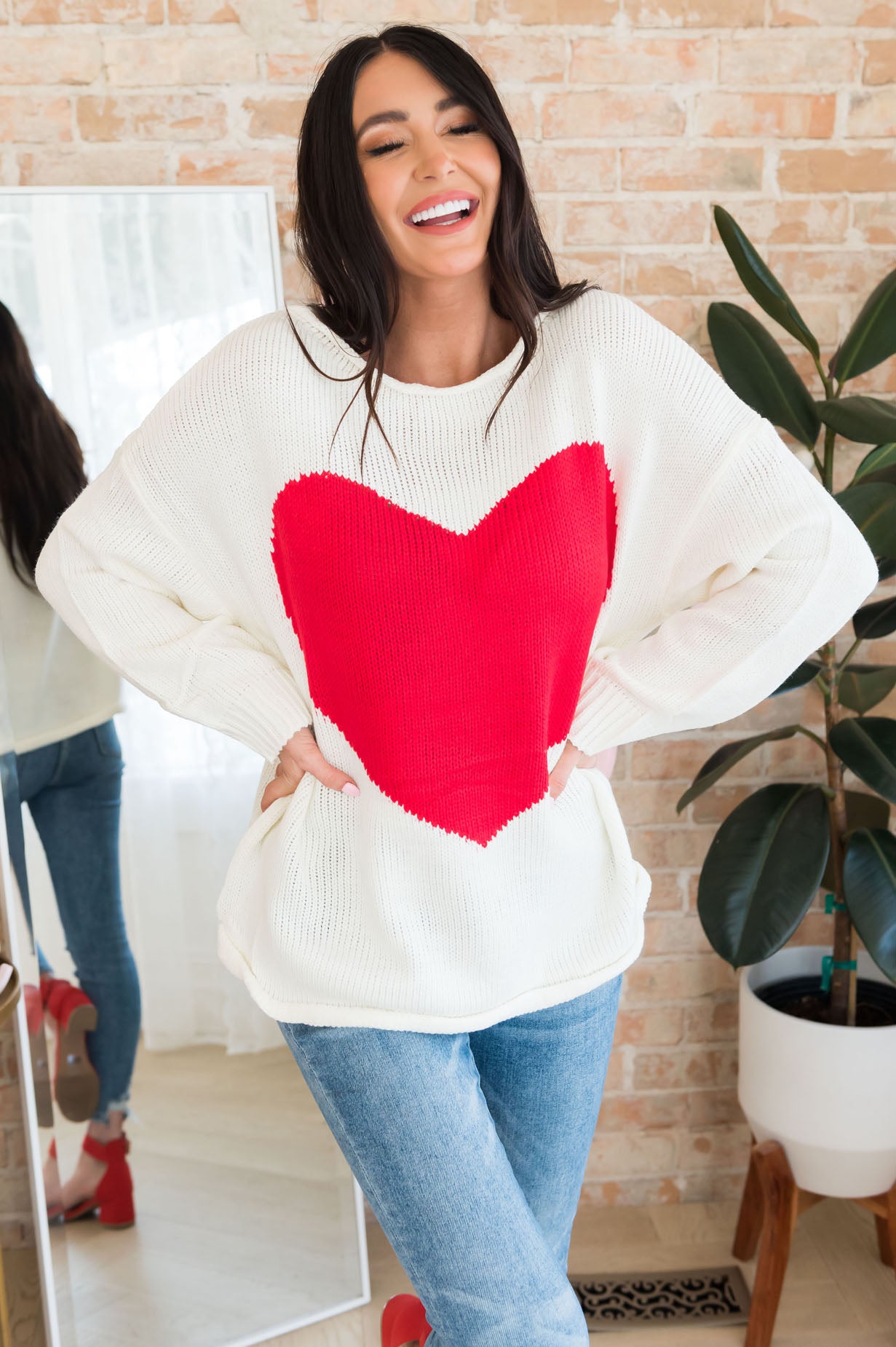 Be Mine Modest Sweater Modest Dresses vendor-unknown 