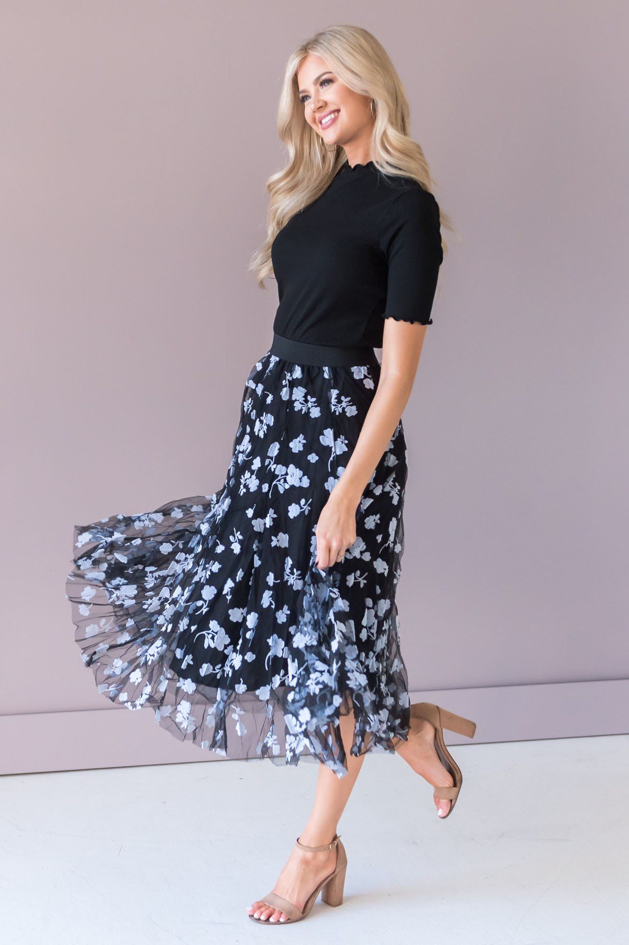 Forever Love Song Modest Tulle Skirt NeeSee's Dresses 