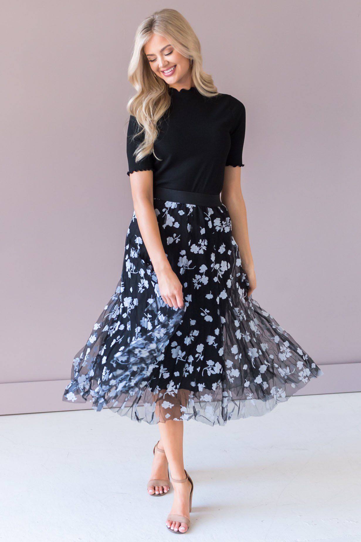 Forever Love Song Modest Tulle Skirt NeeSee's Dresses 