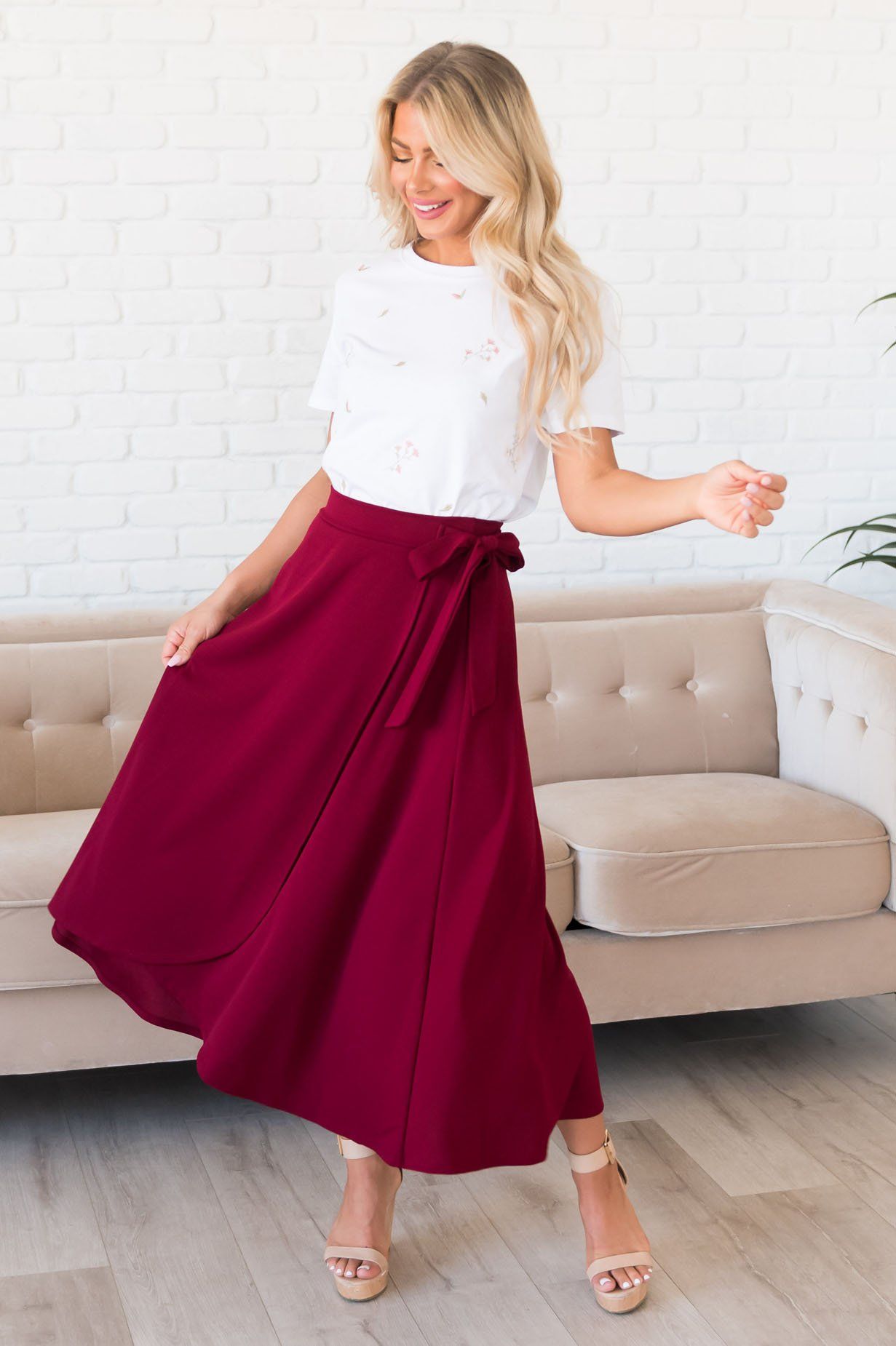 Stand By Our Love Modest Circle Skirt Modest Dresses vendor-unknown 