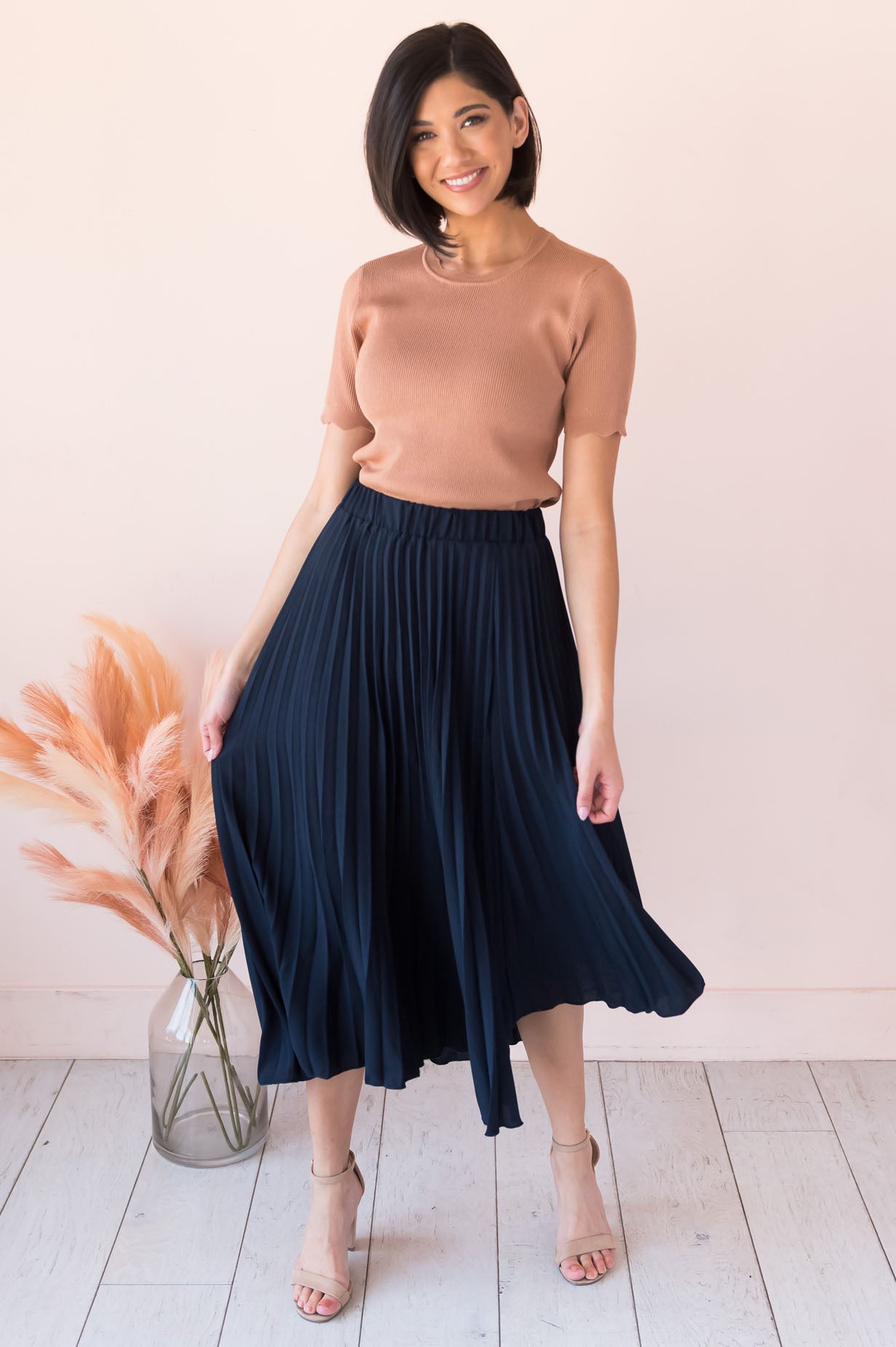 You Say I Am Loved Modest Pleat Skirt NeeSee's Dresses 