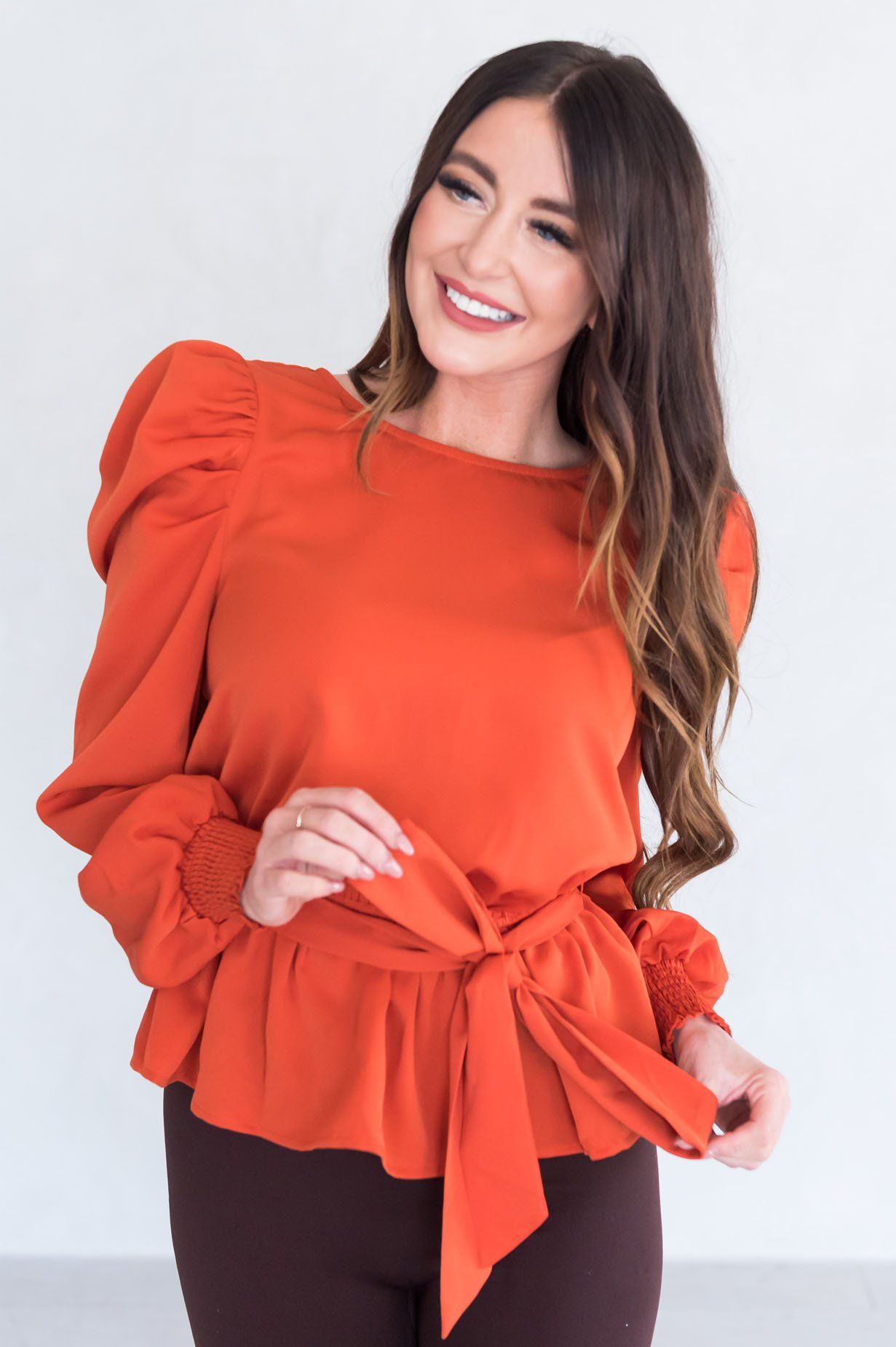 Walking In Sunlight Modest Blouse Tops vendor-unknown 