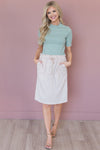 Living My Best Style Modest Textured Skirt Modest Dresses vendor-unknown