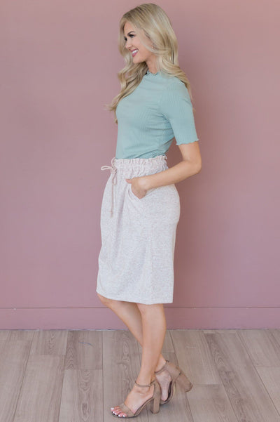 Living My Best Style Modest Textured Skirt Modest Dresses vendor-unknown