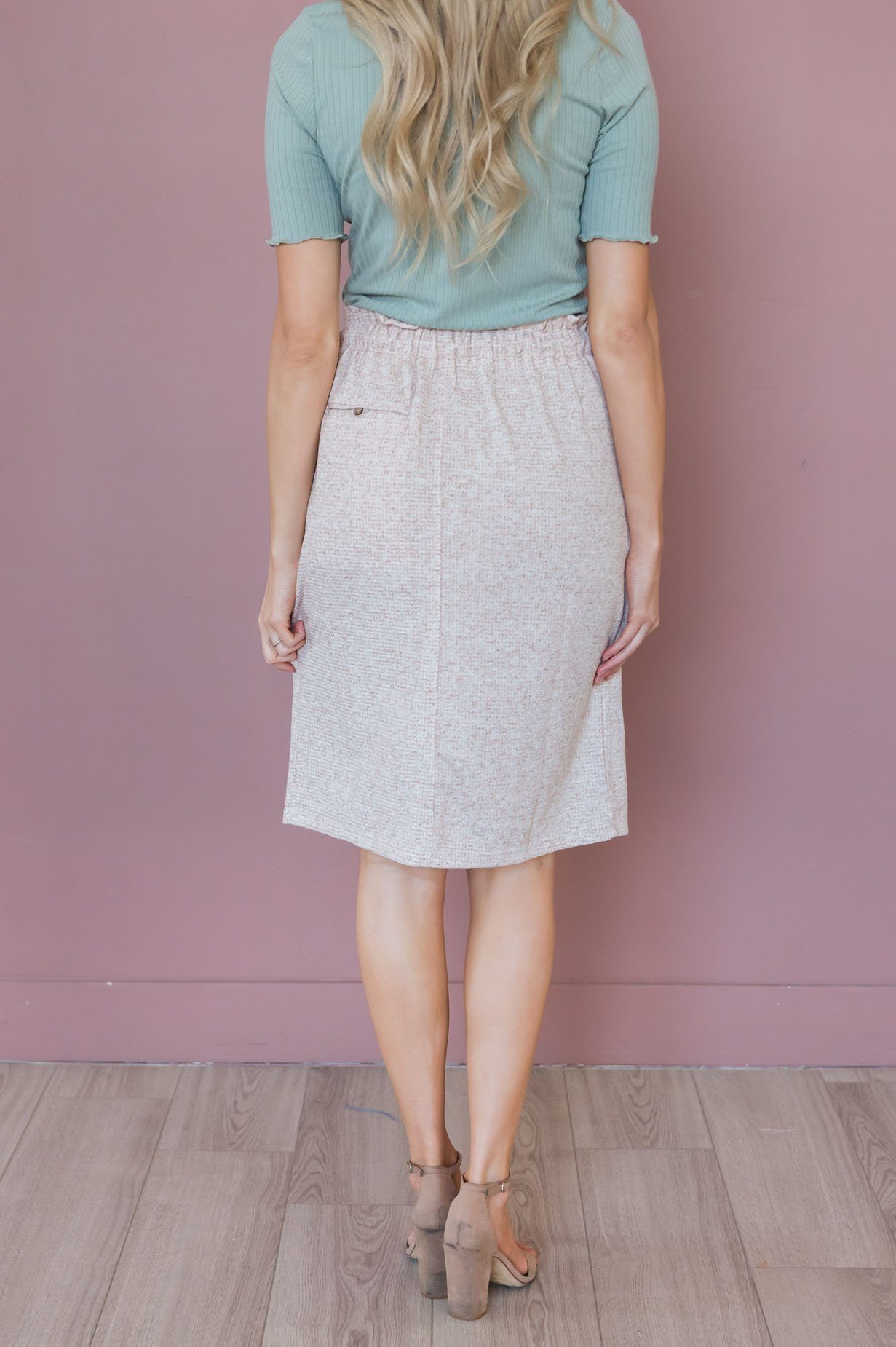 Living My Best Style Modest Textured Skirt Modest Dresses vendor-unknown