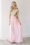 The Elsa in Whisper Pink Modest Dresses vendor-unknown Whisper Pink S