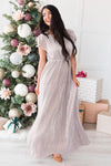 The Holiday Dream Shimmer Maxi Dress Modest Dresses vendor-unknown
