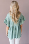 Dare To Dream Modest Babydoll Blouse Tops vendor-unknown
