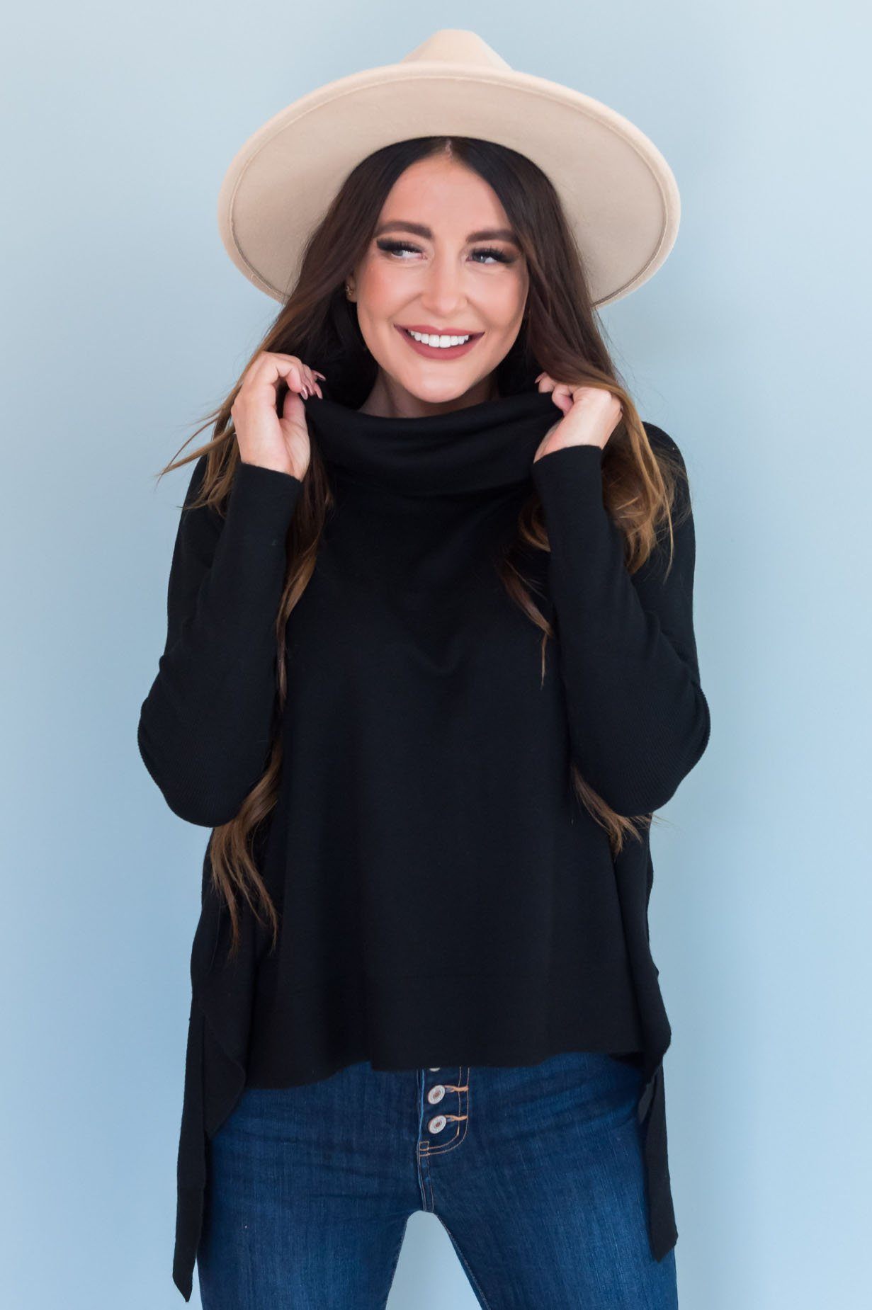 Fall Fun Modest Sweater Tops vendor-unknown 