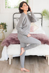 Lounging Late Modest Lounge Set Tops vendor-unknown