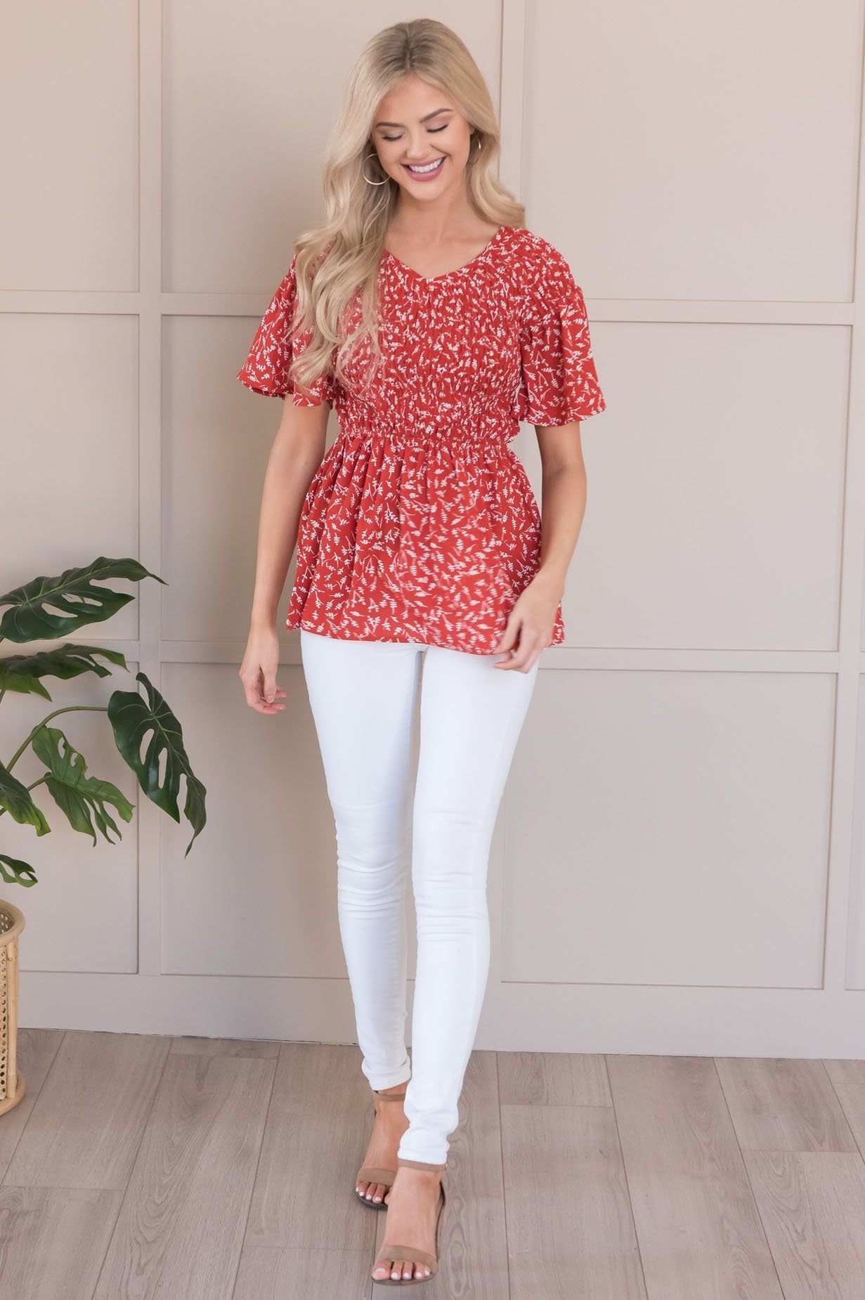 Midnight Blues Modest Blouse Tops vendor-unknown 