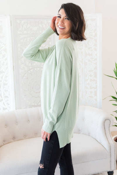 Snow Season Modest Sweater Tops vendor-unknown