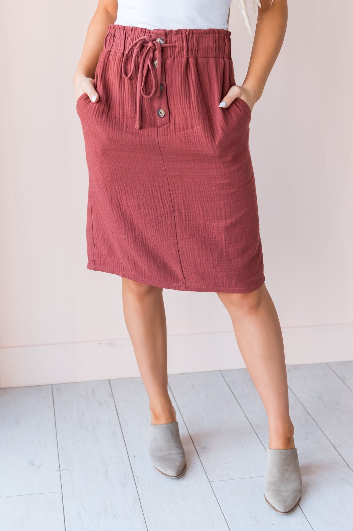 Autumn Glow Modest Skirt Skirts vendor-unknown 